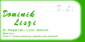 dominik liszi business card